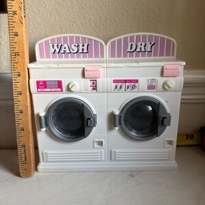 Barbie White and Pink Washer Dryer Set VTG 95
